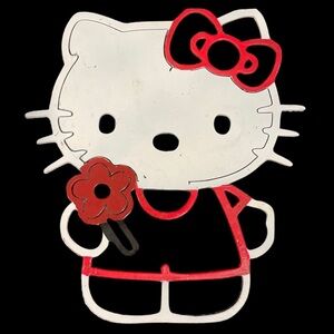 Laser Cut of Hello Kitty Metal Piece